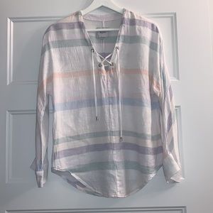 Rails Lily Lace Up Blouse
